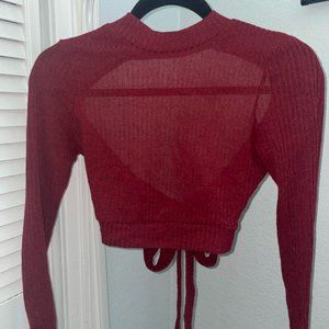 SHEIN red ribbed long sleeve
